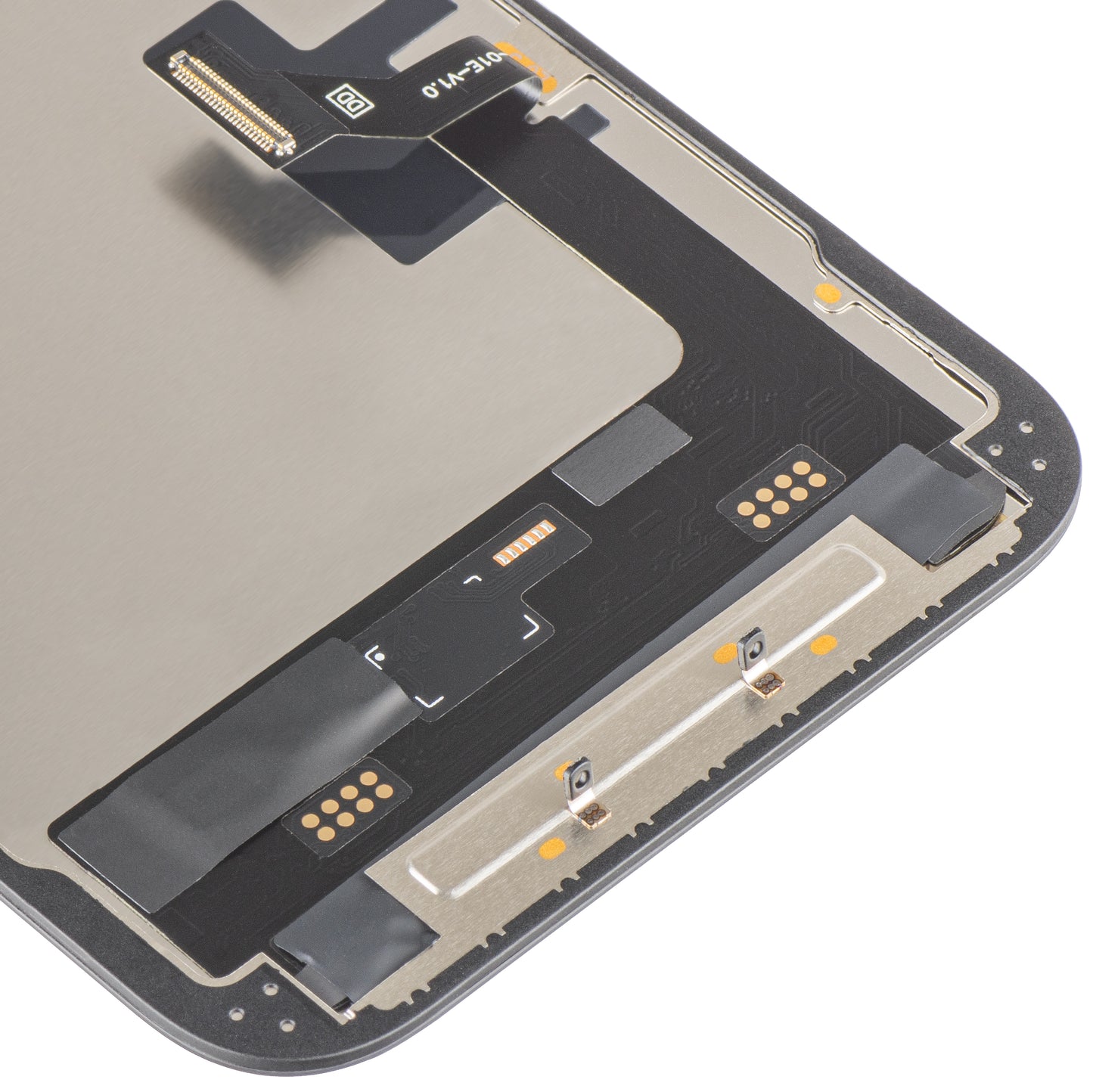 Écran tactile MP compatible avec Apple iPhone 16e, avec cadre, Version Soft OLED FHD 120Hz IC Movable, Noir