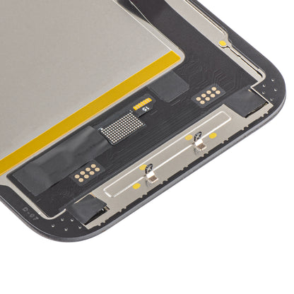 Écran tactile MP compatible avec Apple iPhone 15, avec cadre, version Soft OLED FHD IC Movable, Noir
