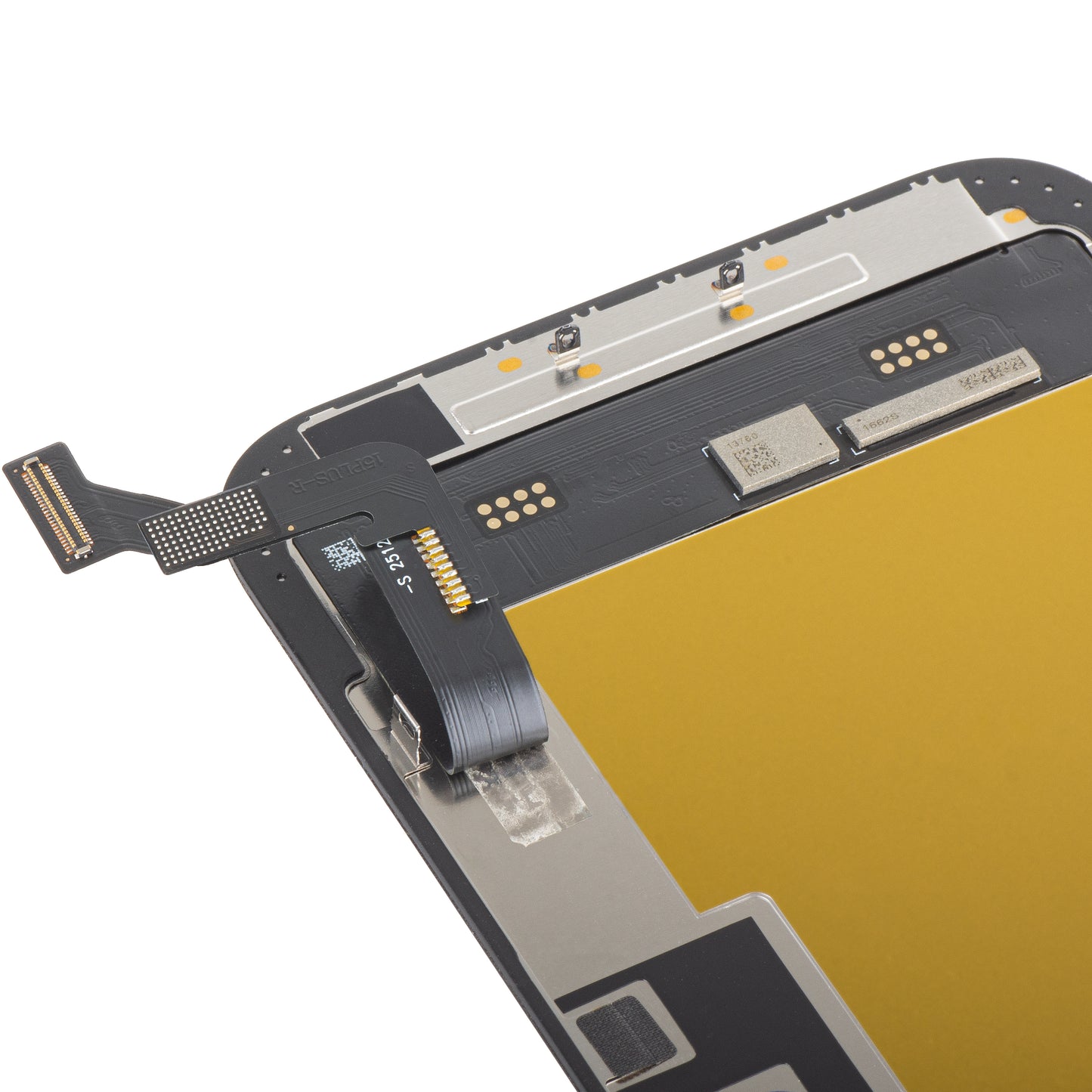 Display mit MP Touchscreen kompatibel mit Apple iPhone 15 Plus, mit Rahmen, Soft OLED FHD IC Movable Version, Schwarz