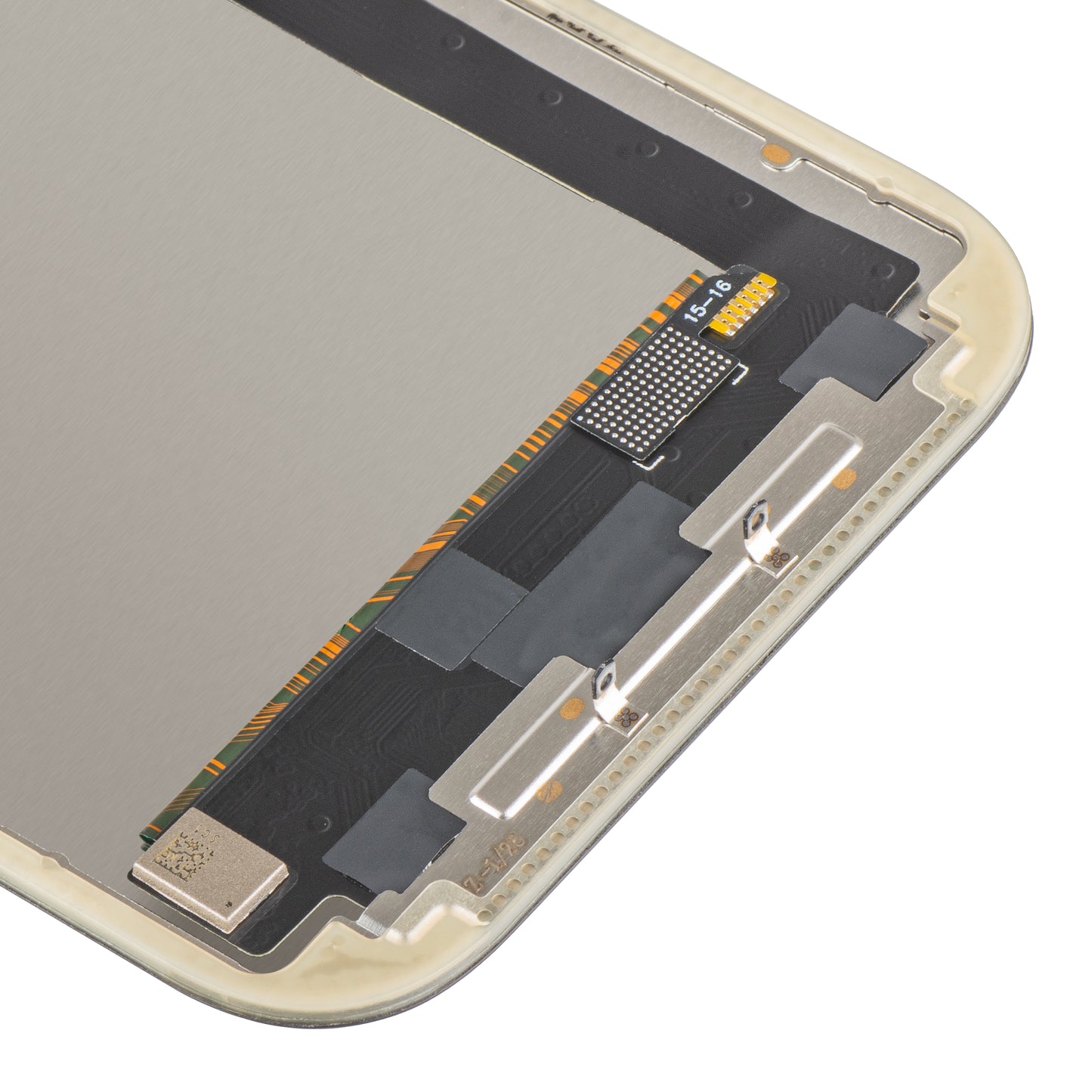 Écran tactile MP compatible avec Apple iPhone 17, avec cadre, version OLED FHD IC Movable, noir
