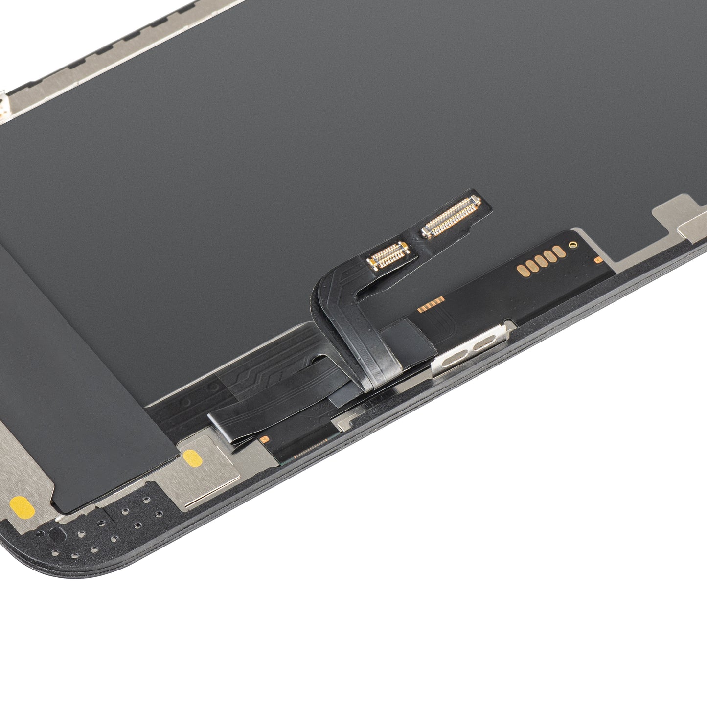 Écran tactile MP compatible avec Apple iPhone 12 / 12 Pro, avec cadre, version OLED FHD IC mobile, noir
