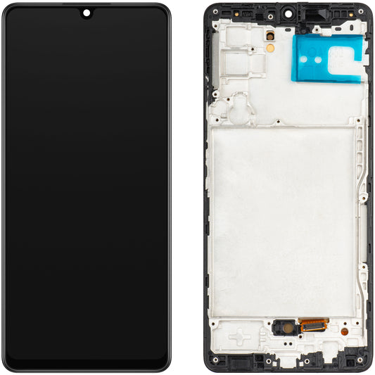 Ecran tactile MP compatible avec Samsung Galaxy A42 5G A426, avec cadre, version OLED, noir 