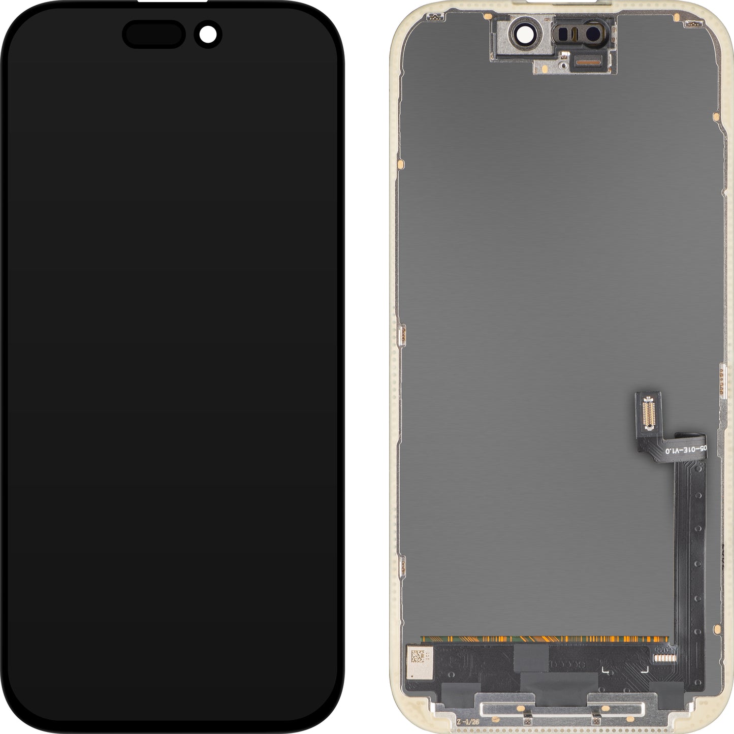 Écran tactile MP compatible avec Apple iPhone 17, avec cadre, version OLED FHD IC Movable, noir