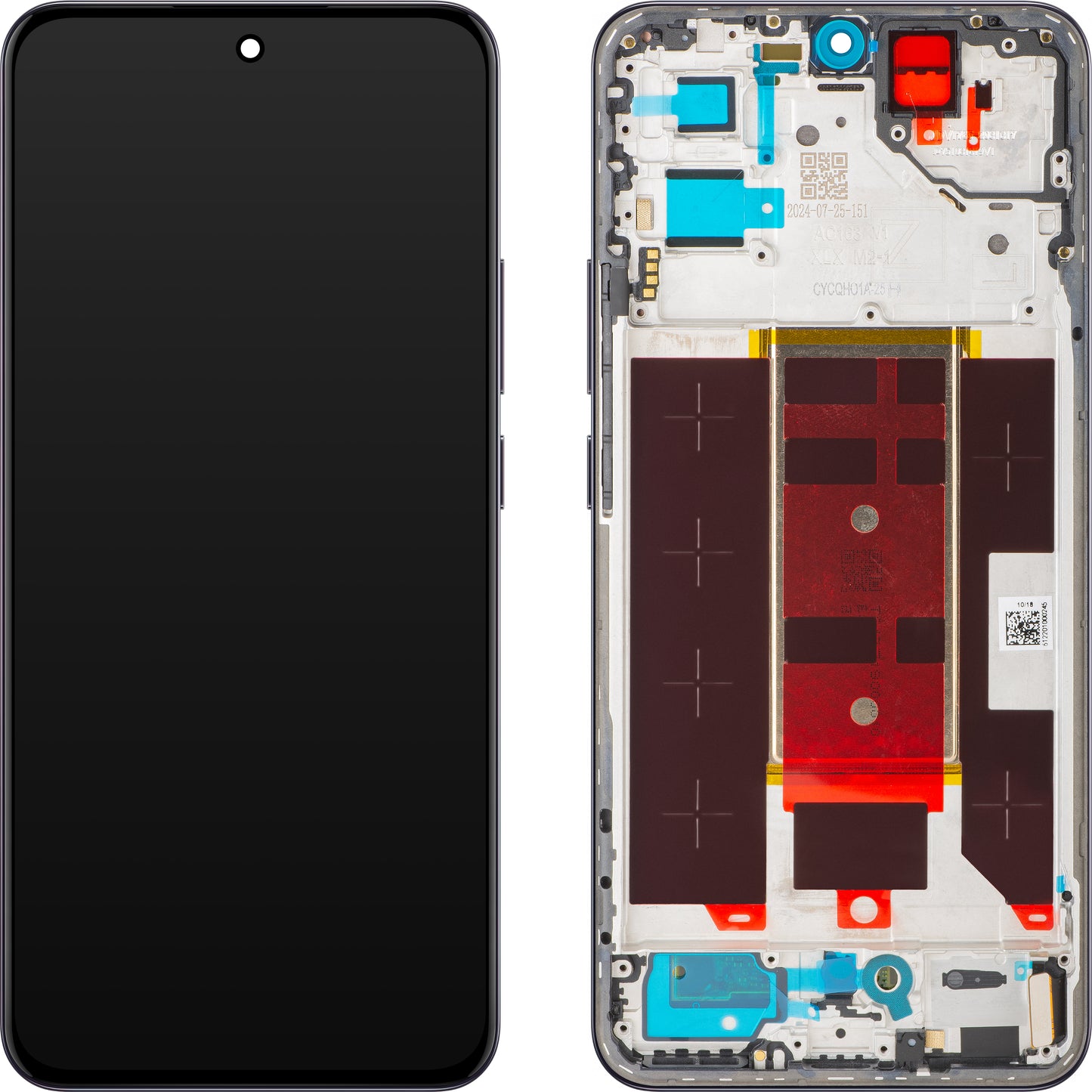 Écran avec Touchscreen Oppo Reno12 Pro, avec Cadre, Noir (Space Brown), Service Pack 621029000216