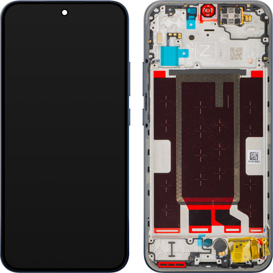 Écran tactile Oppo Reno15 F, avec cadre, Bleu crépuscule (Twilight Blue), Pack de service 621029000800