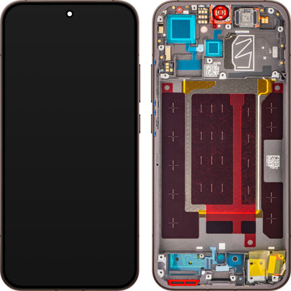 Écran tactile Oppo Reno15 Pro Mini / Reno15 Pro, avec cadre, Marron (Dusk Brown / Cocoa Brown), Pack de service 621029000774