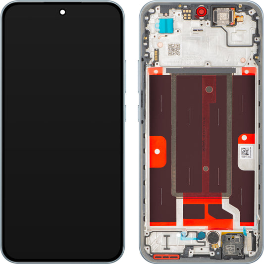 Écran tactile Oppo A6 Pro 5G avec cadre, Gris (Titanium Lunaire), Pack de service 621029000655