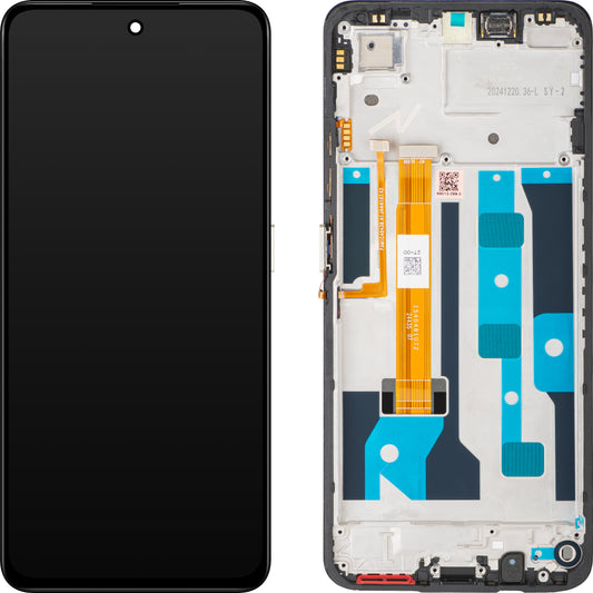 Realme C75 Display with Touchscreen, with Frame, Yellow, Service Pack 621029000380