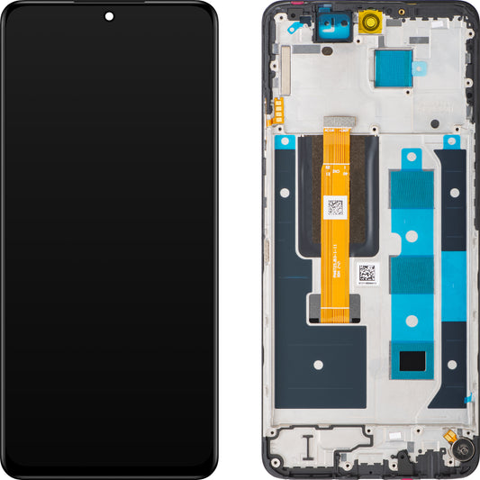 Touchscreen-Display Realme 12, mit Rahmen, Schwarz, Swap 621029000184