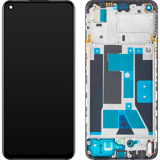 Touchscreen-Display Realme 9, mit Rahmen, Schwarz, Swap 4130176