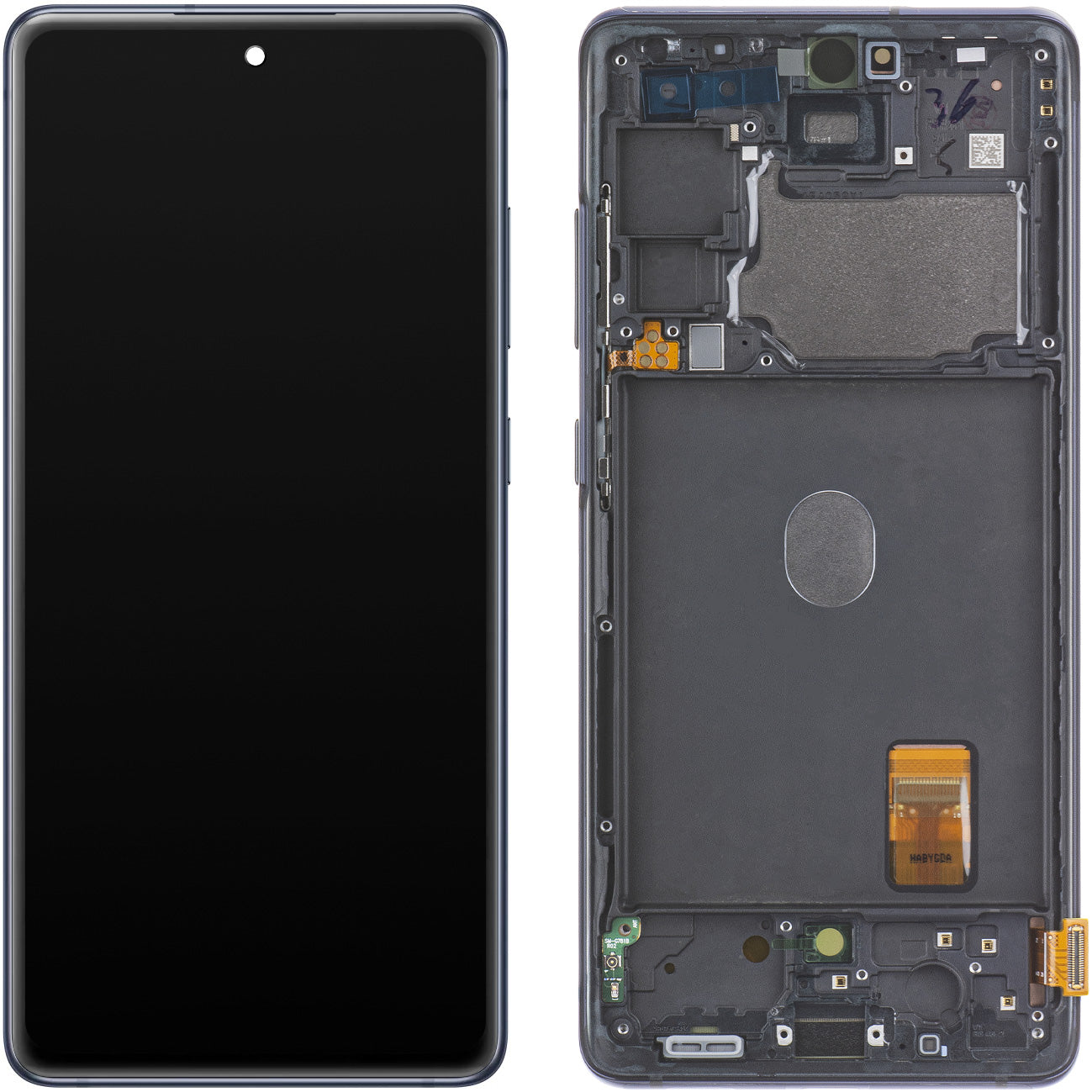 Display mit Touchscreen Samsung Galaxy S20 FE 5G G781, mit Rahmen, Marineblau, Swap GH82-24214A