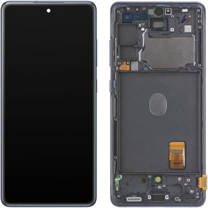 Display mit Touchscreen Samsung Galaxy S20 FE 5G G781, mit Rahmen, Marineblau, Swap GH82-24214A