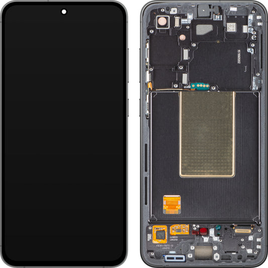 Samsung Galaxy S24 FE S721 Touchscreen Display Samsung Galaxy S24 FE S721, mit Rahmen, Schwarz (Graphit), Service Pack GH82-35848A 