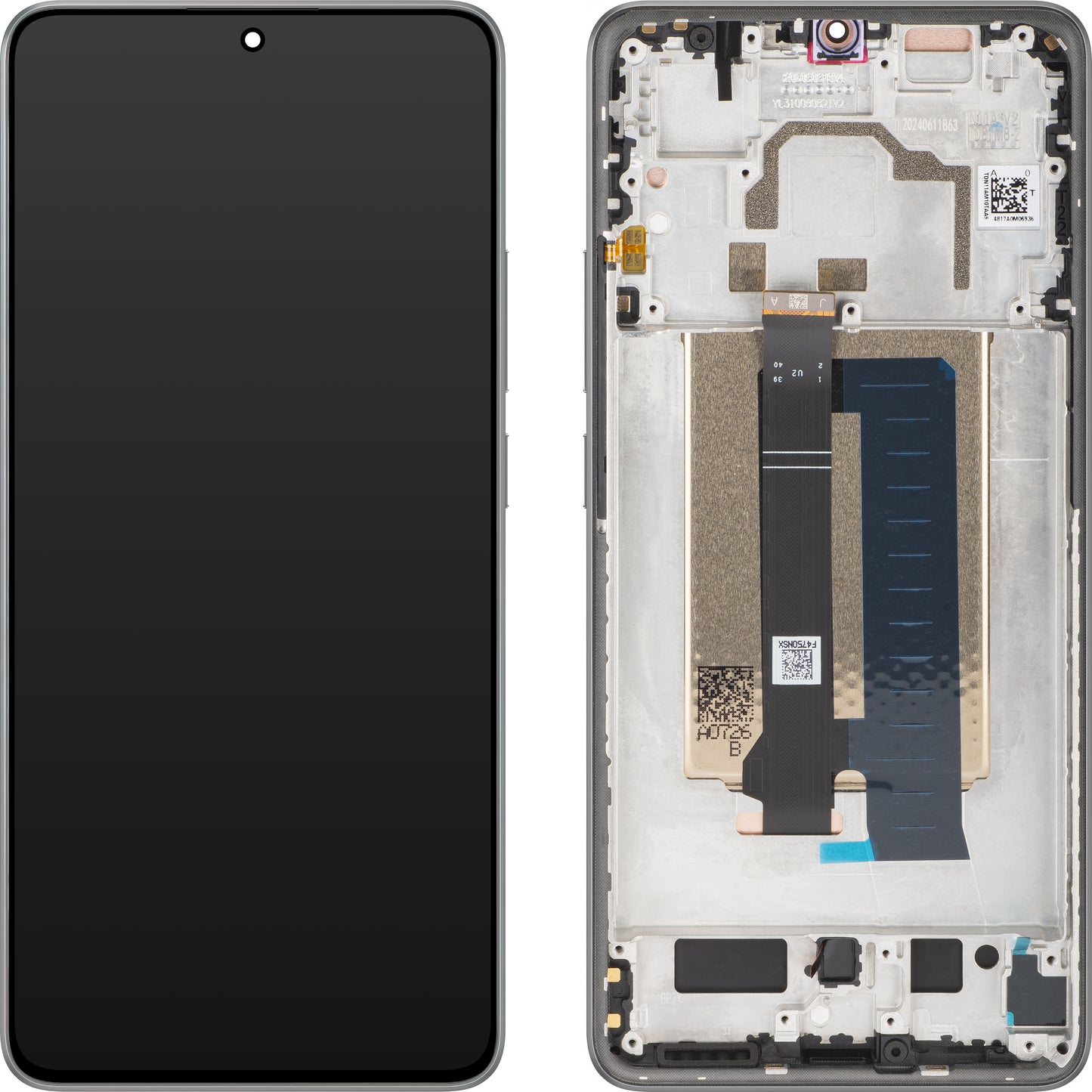 Écran avec Touchscreen Xiaomi Poco X6 Pro, avec Cadre, Gris, Service Pack 560001N11A00