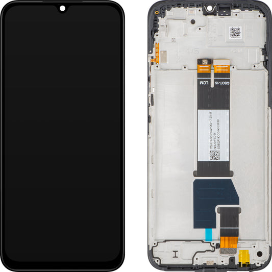Xiaomi Poco C85 4G / Redmi 15C 4G Display with Touchscreen, Frame, Global Version, Black, Service Pack 560009000O700