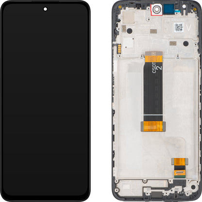 Display mit Touchscreen Xiaomi Redmi 12 5G, mit Rahmen, Schwarz, Service Pack 5600180M1900