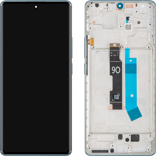 Écran tactile Xiaomi Redmi Note 14 Pro 4G, avec cadre, bleu (Ocean Blue), reconditionné 560001000O600