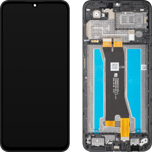 Écran tactile ZTE Blade A35 avec cadre, noir, Pack de service 80800519965