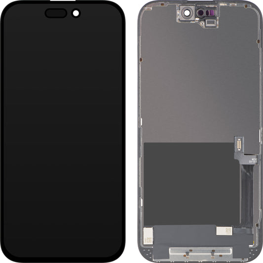 Écran tactile ZY pour Apple iPhone 16, avec cadre, Version LCD In-Cell IC Movable, Noir