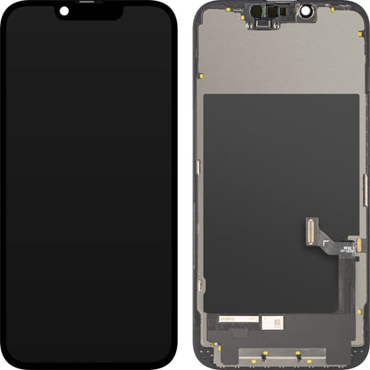 ZY Touchscreen-Display für Apple iPhone 17e / 16e, mit Rahmen, LCD In-Cell IC bewegliche Version, Schwarz