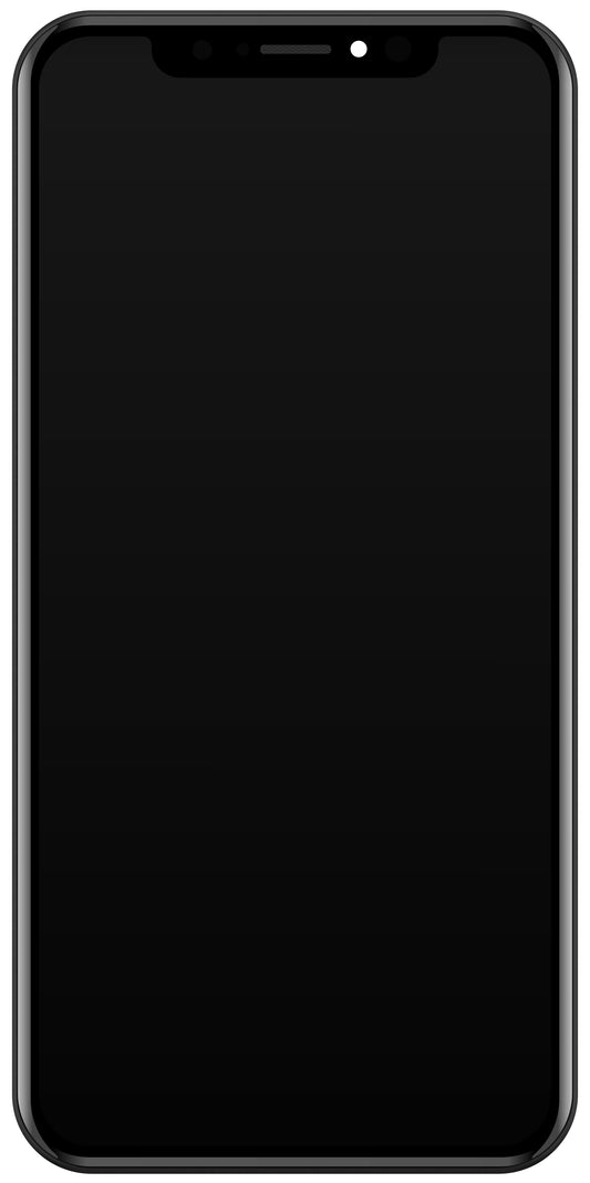 Écran tactile JK pour Apple iPhone XS, avec cadre, version LCD dans la cellule, noir