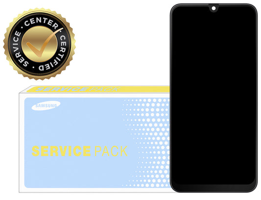 Touchscreen Display Samsung Galaxy A50 A505, mit Rahmen, Schwarz, Service Pack GH82-19204A