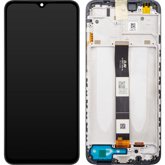 Display mit Touchscreen Xiaomi Redmi 9AT, mit Rahmen, Schwarz, Service Pack 560001C3LV00