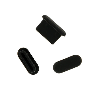 OEM Staubschutzkappe Telefonanschluss, USB-C, 10 Stück Set, Schwarz