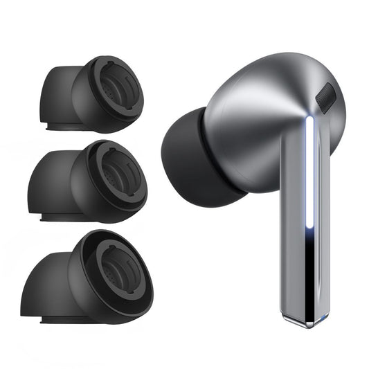 Bouchons Tech-Protect pour Samsung Galaxy Buds3 Pro, Taille S / M / L, Noirs