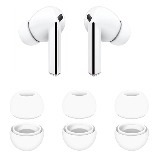 Techsuit ET3 Ohrstöpsel für Samsung Galaxy Buds3 Pro, Größe S / M / L, Weiß