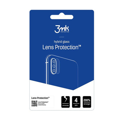 3MK Protection Rear Camera Protective Film for Samsung Galaxy A57 5G / A37 5G, Tempered Glass, Set of 4 Pieces, Transparent