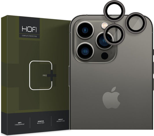 Tech-Protect CamRing PRO+ Rear Camera Protection Film for Apple iPhone 14 Pro Max / 14 Pro, Tempered Glass, Black