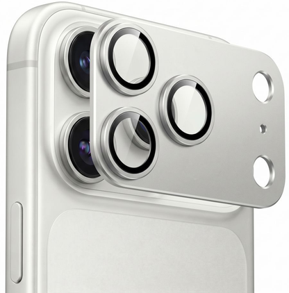 Schutzfolie für die Rückkamera Tech-Protect CamFull Fit+ für Apple iPhone 18 Pro Max, gehärtetes Glas, silberfarben