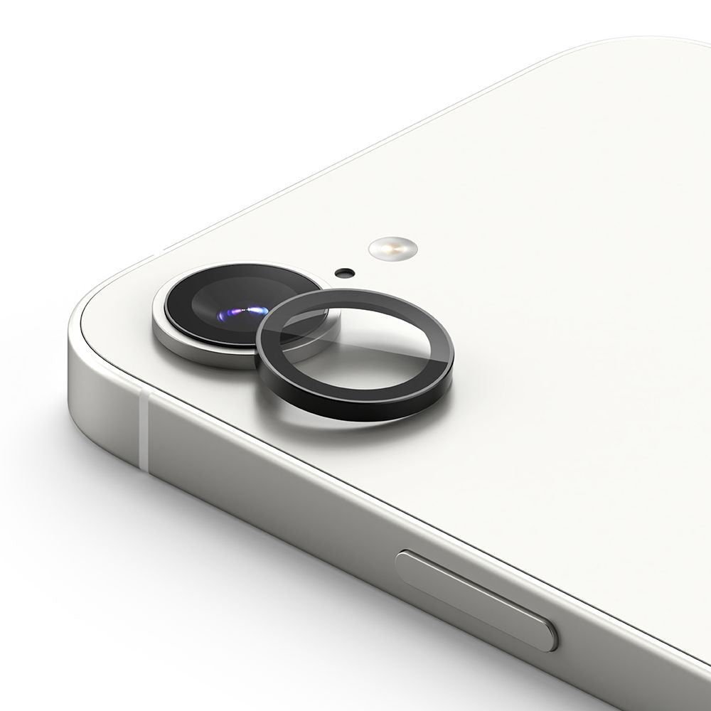 Film de protection Ringke pour caméra arrière Apple iPhone 16e, Verre Trempé, Lot de 2 pièces, Noir