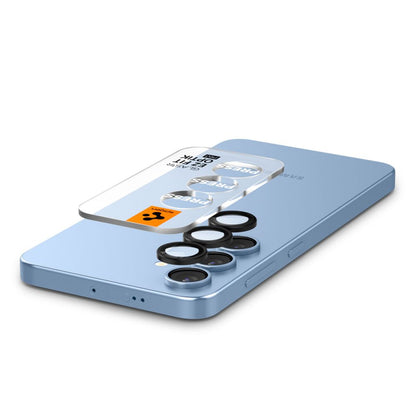 Spigen GlastR EZ FIT Optik Pro HD Rear Camera Protector for Samsung Galaxy S25+ S936, Tempered Glass, Set of 2 pieces, Black AGL09088