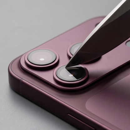 Film de protection pour caméra arrière Tech-Protect CamFull Fit+ pour Apple iPhone 18 Pro, Verre trempé, Bordeaux