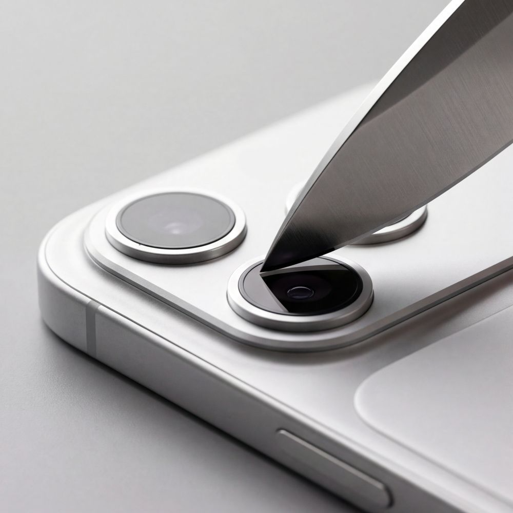 Schutzfolie für die Rückkamera Tech-Protect CamFull Fit+ für Apple iPhone 18 Pro Max, gehärtetes Glas, silberfarben
