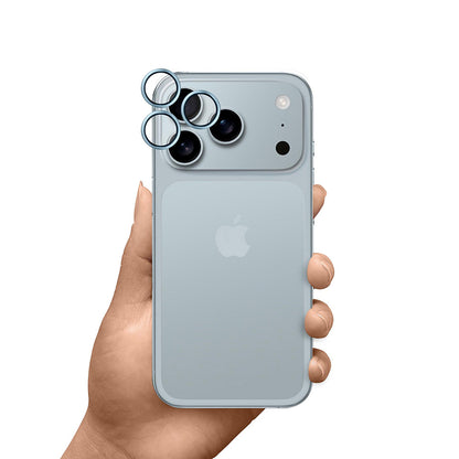 Film de protection pour caméra arrière 3MK Hardy Protection Pro pour Apple iPhone 17 Pro Max / 17 Pro, Verre Trempé, Bleu.