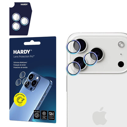 Back Camera Protective Film 3MK Hardy Protection Pro for Apple iPhone 17 Pro Max / 17 Pro, Tempered Glass, Multicolor