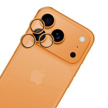 Film de protection pour caméra arrière 3MK Hardy Protection Pro pour Apple iPhone 17 Pro Max / 17 Pro, Verre Trempé, Orange