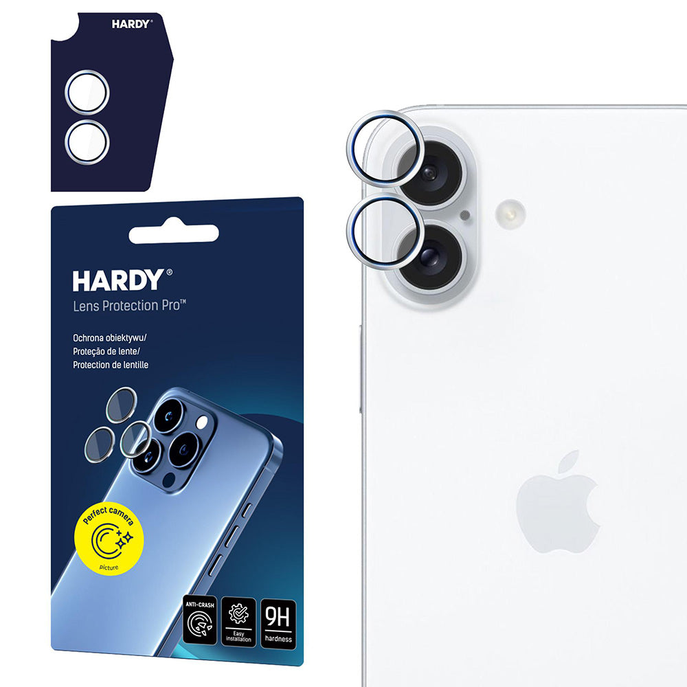 Film de protection Caméra Arrière 3MK Hardy Protection Pro pour Apple iPhone 17, Verre Trempé, Argenté