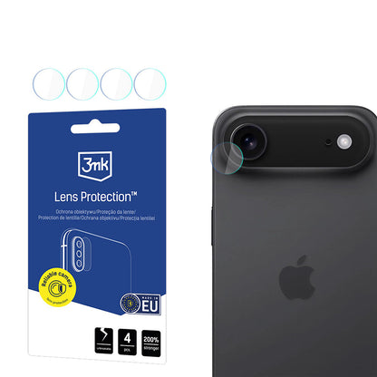 Film de protection pour caméra arrière 3MK Protection pour Apple iPhone 17 Air, Verre Trempé, Lot de 4 pièces, Transparent