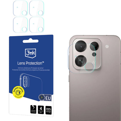Film de protection pour caméra arrière 3MK Protection pour Oppo Find X9, Verre Trempé, Lot de 4 pièces, Transparent