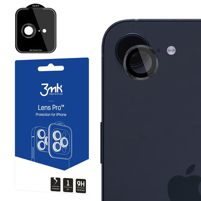 3MK Protection Pro Rückkamera-Schutzfolie für Apple iPhone 17e / 16e, gehärtetes Glas, transparent