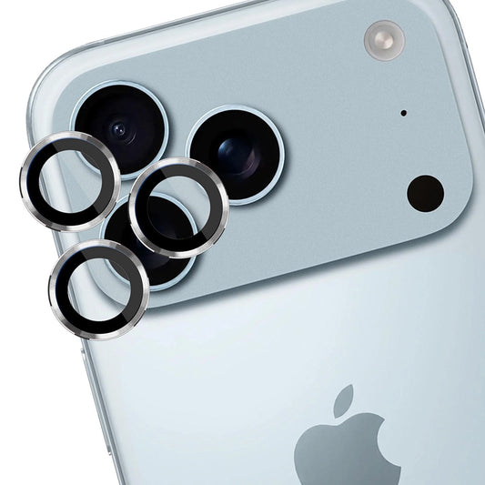 Schutzfolie 3MK Protection Pro für die Rückkamera des Apple iPhone 17 Pro Max / 17 Pro, gehärtetes Glas, Silberfarben