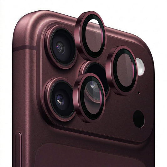 Protection d’objectif arrière Blueo 99 antireflet HD pour Apple iPhone 18 Pro / 18 Pro Max, verre trempé, bordeaux