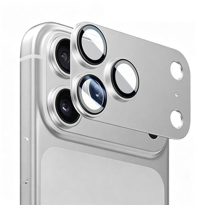 Protection d’objectif arrière Blueo Integrated Metal pour Apple iPhone 18 Pro, verre trempé, argentée