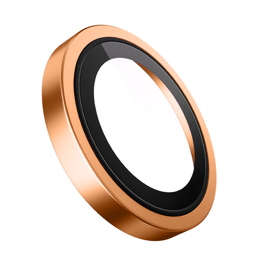 Film de protection Caméra Arrière Blueo Metal Frame pour Apple iPhone 17 Pro Max / 17 Pro, Verre Trempé, Orange