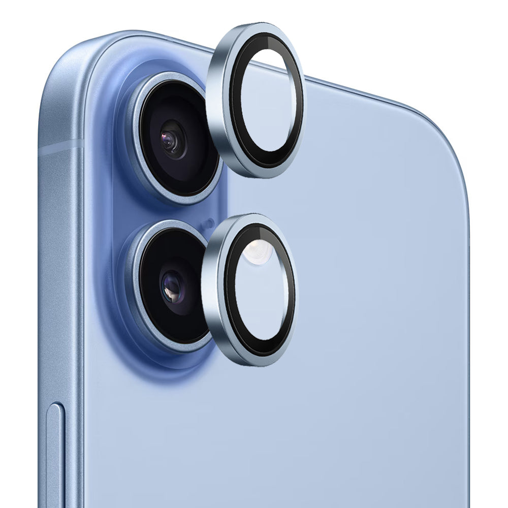 Schutzfolie Blueo Metal Frame für die Rückkamera des Apple iPhone 17, gehärtetes Glas, Blau