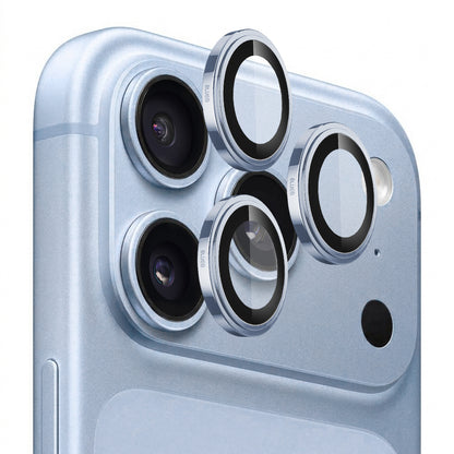 Protection pour caméra arrière Blueo Sapphire Crystal pour Apple iPhone 18 Pro / 18 Pro Max, verre trempé, bleu pâle